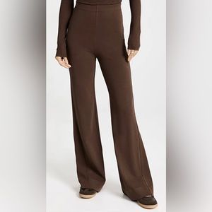 NWT NINETY PERCENT Organic Cotton June Wilde Flare Pant w/Stretch XXL Dark Brown